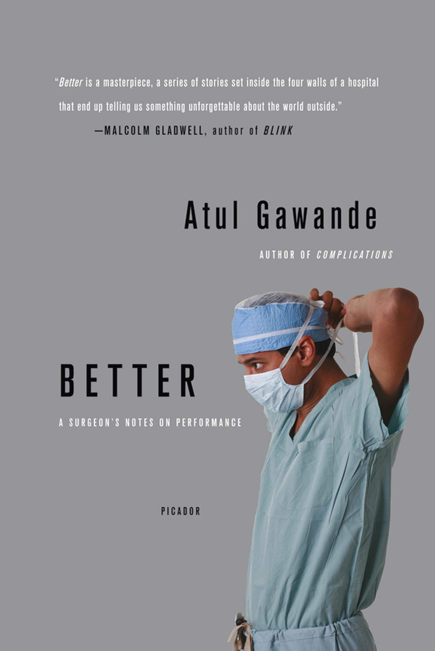 Book Cover for Atul Gawande's book Better: A Surgeon's Notes on Performance