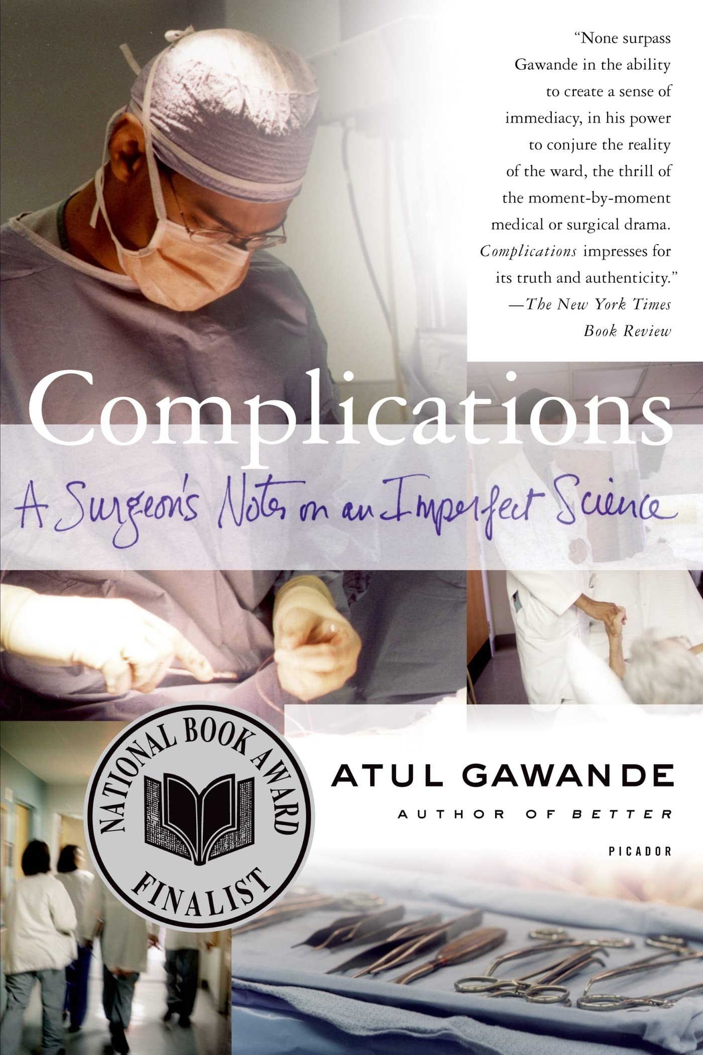 Book Cover for Atul Gawande's book Complications