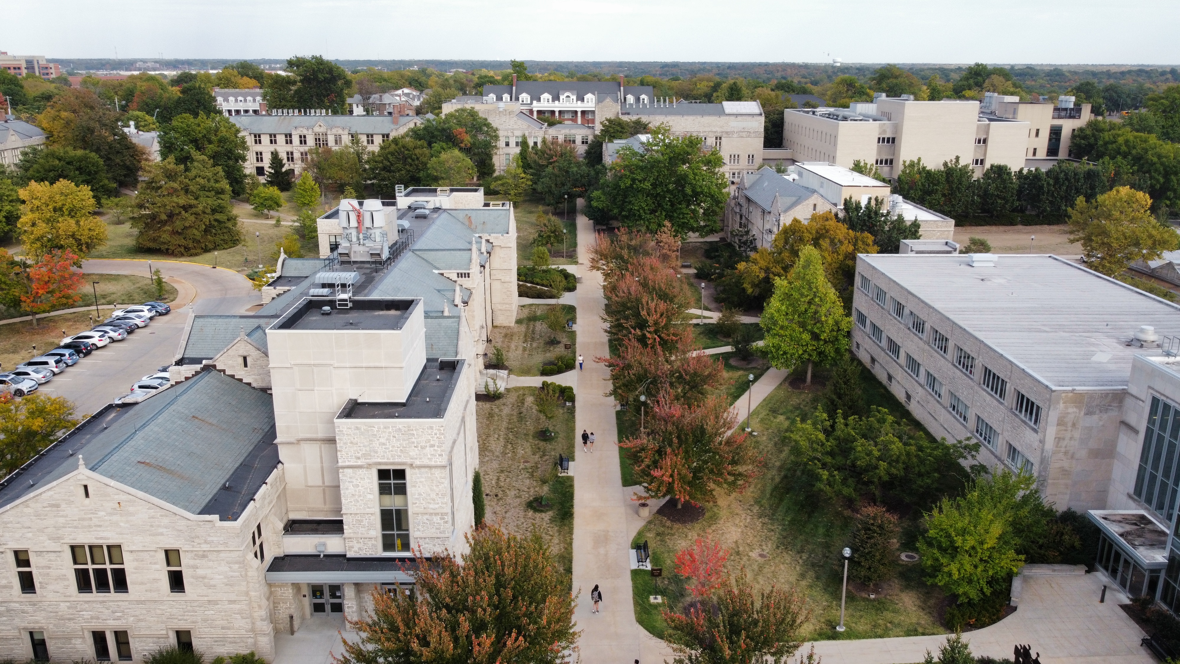 This photo shows the area east of Memorial Union on MU's campus.